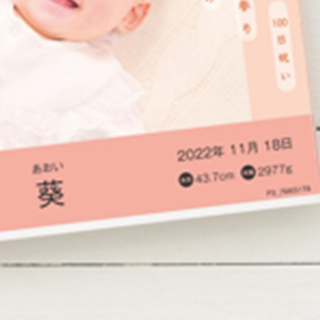 なりきり表紙カバー付きフォトアルバム 表紙にはお子さまのお名前や日付・身長・体重も！